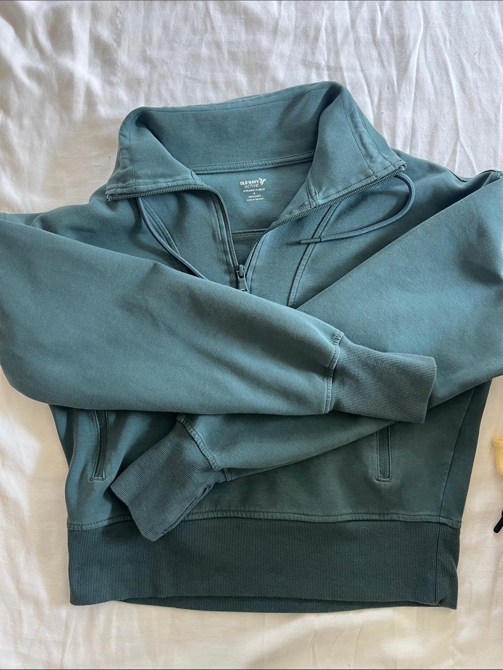 Old Navy Women’s  Teal Quarter-Zip  Cropped Pullover